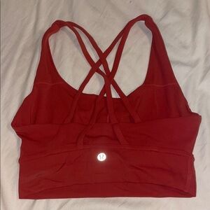 lululemon athletica Red Strappy Sports Bra